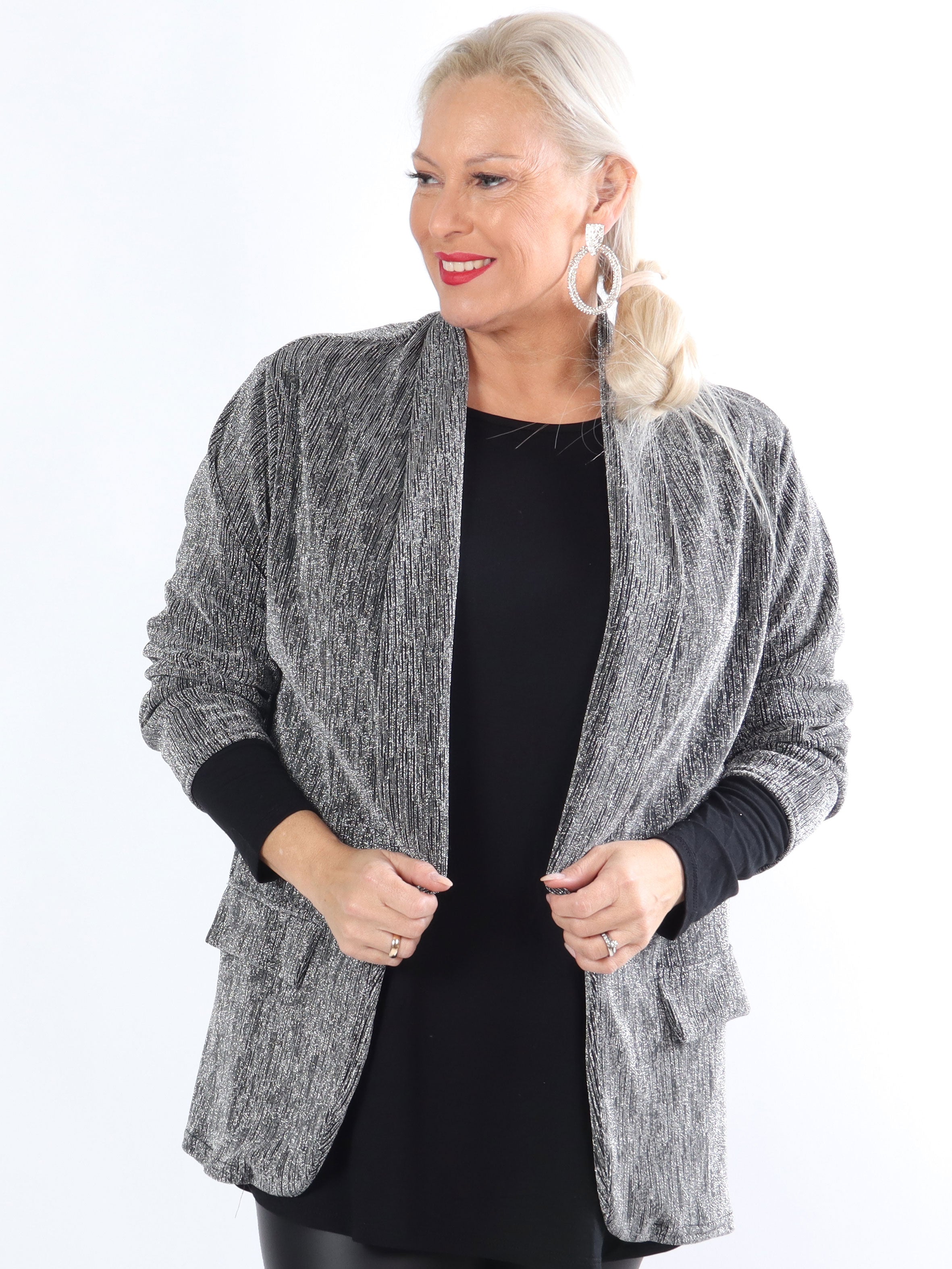 Misa - Let blazer i glimmerstof